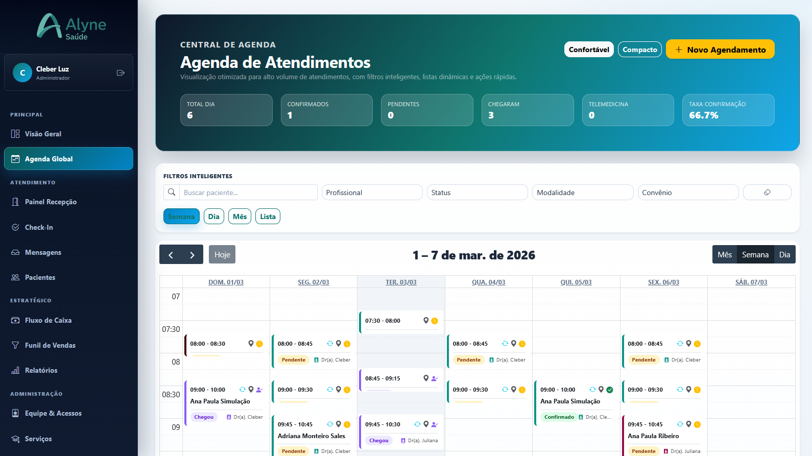 Agenda Inteligente Alyne Saúde